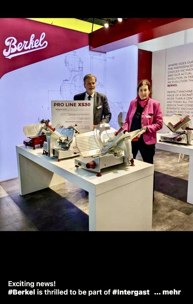 Berkel auf der Intergastra 2024 in Stuttgart mit Sabine Haller und Erroll Guelsen